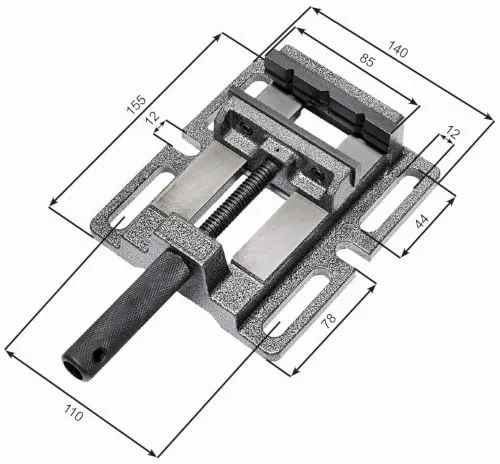 WABECO Maschinenschraubstock 85 mm 2