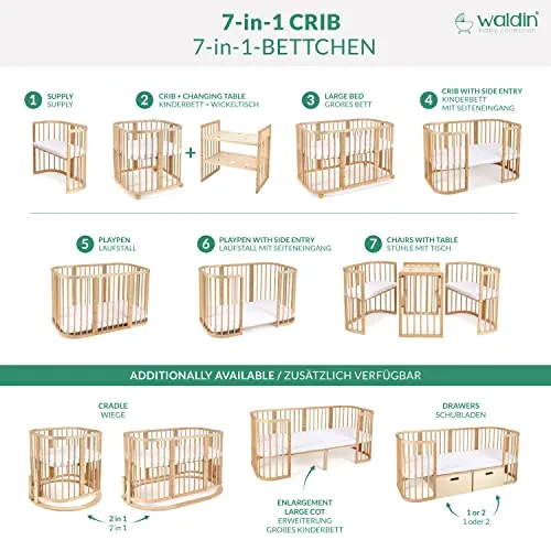 waldin Babybett 7in1 3