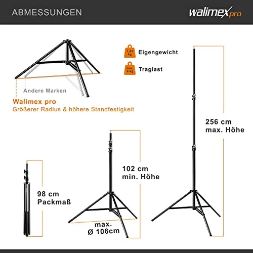Walimex pro Lampenstativ-Set 3