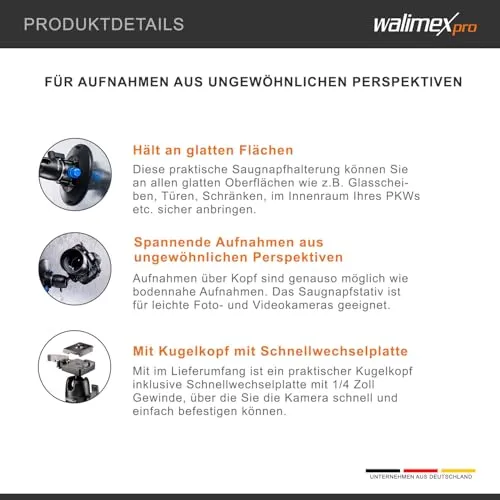 Walimex Pro Saugnapf-Stativ 6