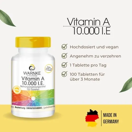 WARNKE VITALSTOFFE Vitamin A 10.000 I.E