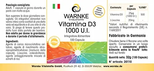 WARNKE VITALSTOFFE Vitamin D3 1000 I.E. 4