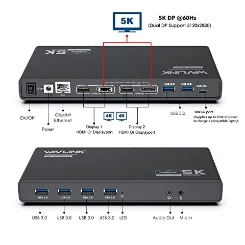 WAVLINK USB-C Docking Station UC 2