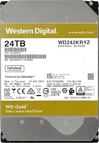 WD Gold WD242KRYZ - 24 TB 2