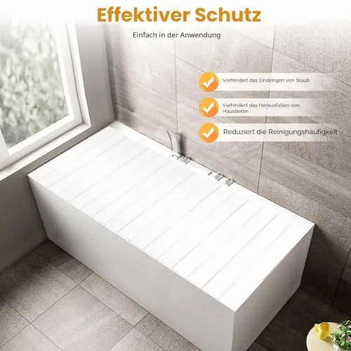 WDZCZDoo Faltbare Badewannenabdeckung 5