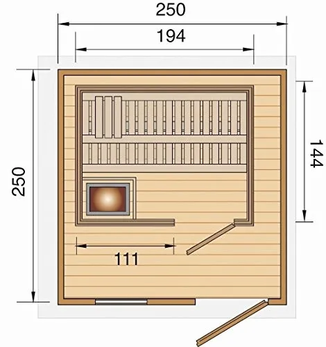 Weka Premium-Saunahaus Mikkeli mit Elementsauna 2