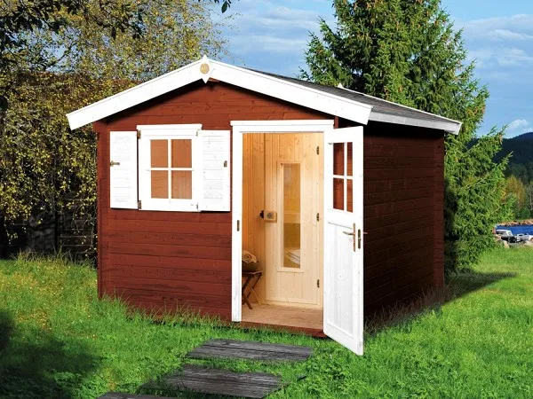 Weka Premium-Saunahaus Mikkeli mit Elementsauna