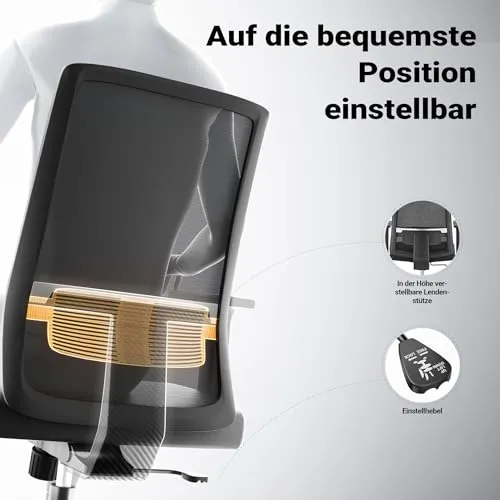 Wiltec Ergonomischer Bürostuhl UC 4