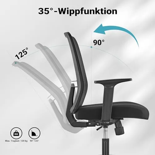 Wiltec Ergonomischer Bürostuhl UC 5