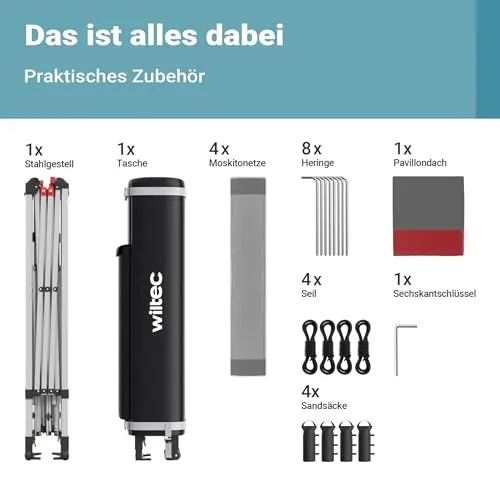 Wiltec Faltpavillon UC 6