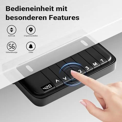 Wiltec Höhenverstellbarer Schreibtisch UC 5