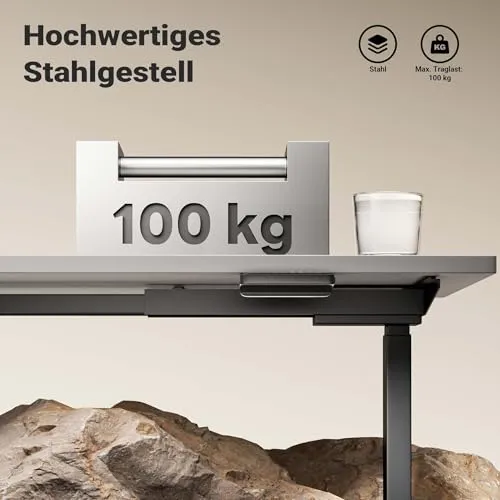 Wiltec Höhenverstellbarer Schreibtisch UC 6
