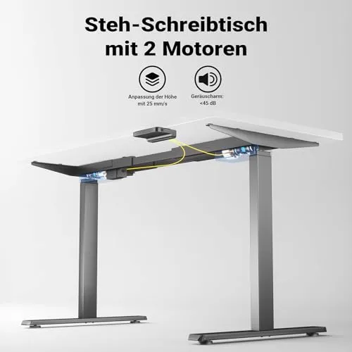 Wiltec Höhenverstellbarer Schreibtisch UC 7