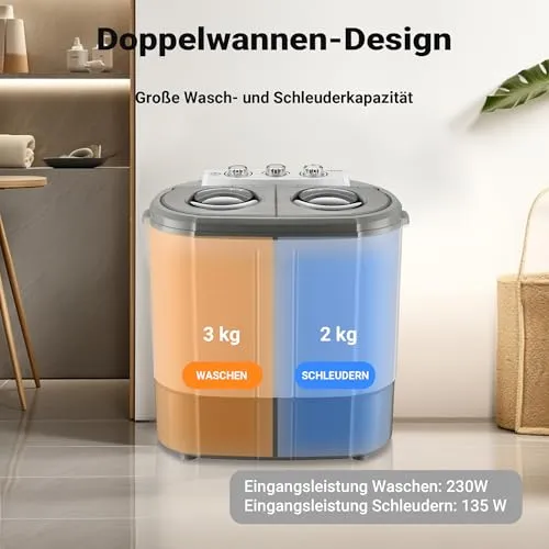 Wiltec Mini Waschmaschine 4