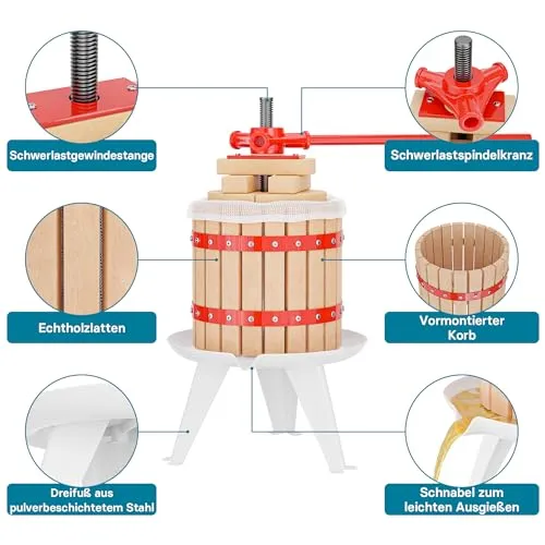 Wiltec Obstpresse 12L 6