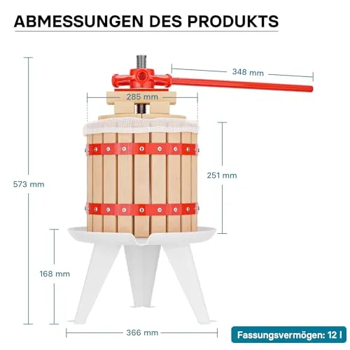 Wiltec Obstpresse 12L 7