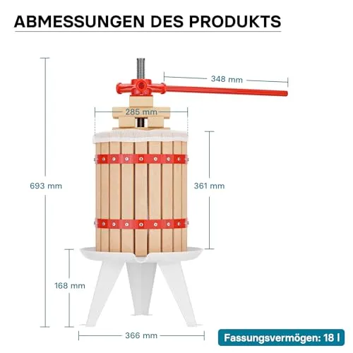 Wiltec Obstpresse 18L 7