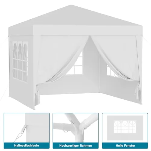 Wiltec Pavillon 3 x 3 m 4