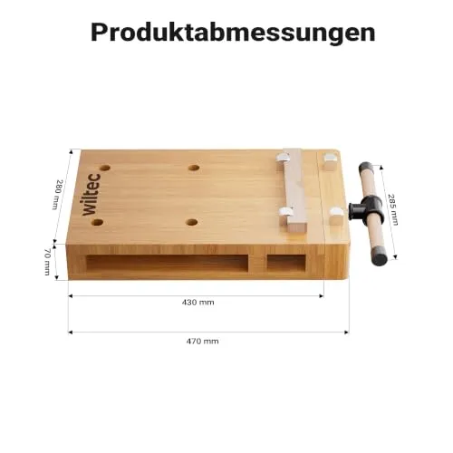 Wiltec Tragbare Hobelbank Mini 2
