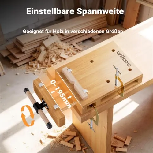 Wiltec Tragbare Hobelbank Mini 3