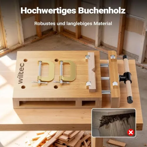 Wiltec Tragbare Hobelbank Mini 4