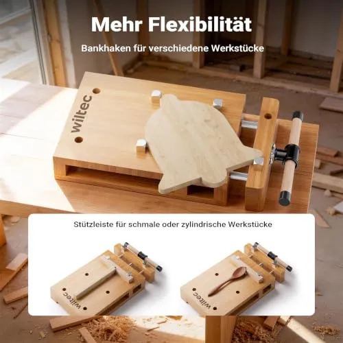 Wiltec Tragbare Hobelbank Mini 5