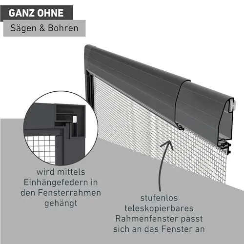 Windhager Fliegengitter Fenster Plus 4