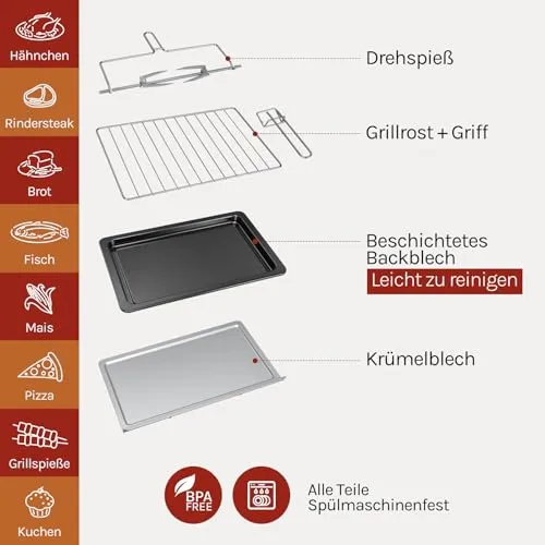 WOLTU Mini Backofen 6