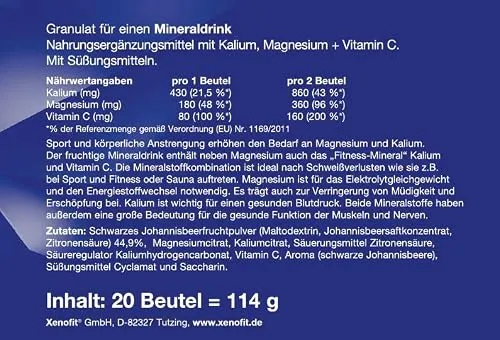 Xenofit Kalium, Magnesium + Vitamin C 3