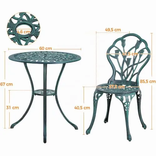 Yaheetech Bistroset 2