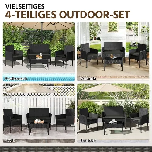 Yaheetech Gartenmöbel Set UC 5